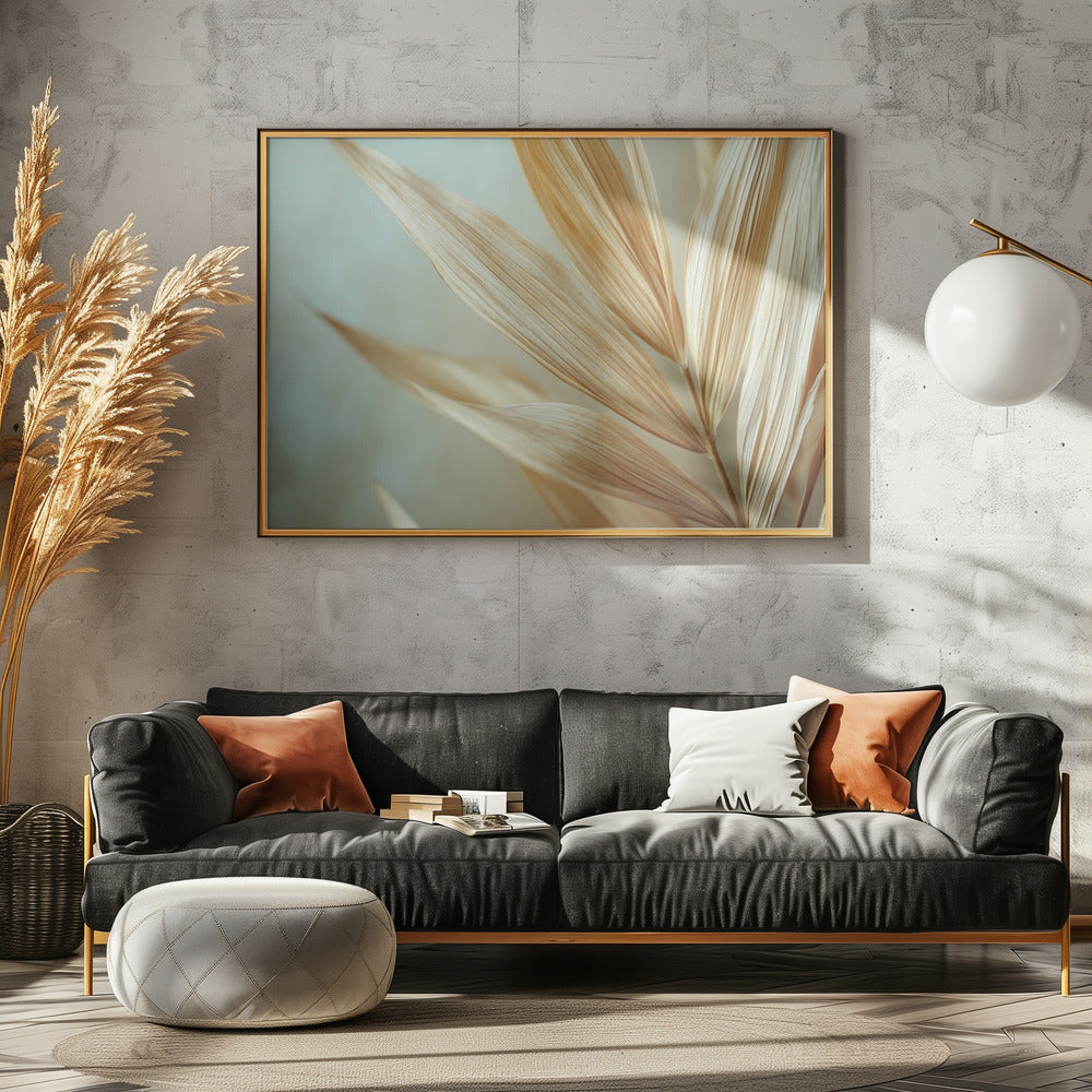 Gouden bladeren harmonie | Canvas