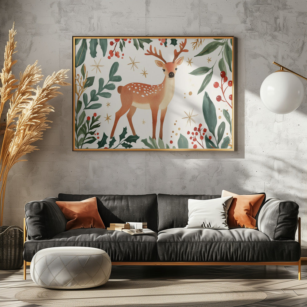 Enchanted Forest Deer | Canvas