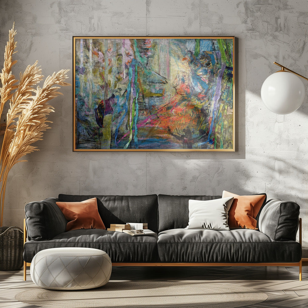 Mystieke Bosgloed | Canvas