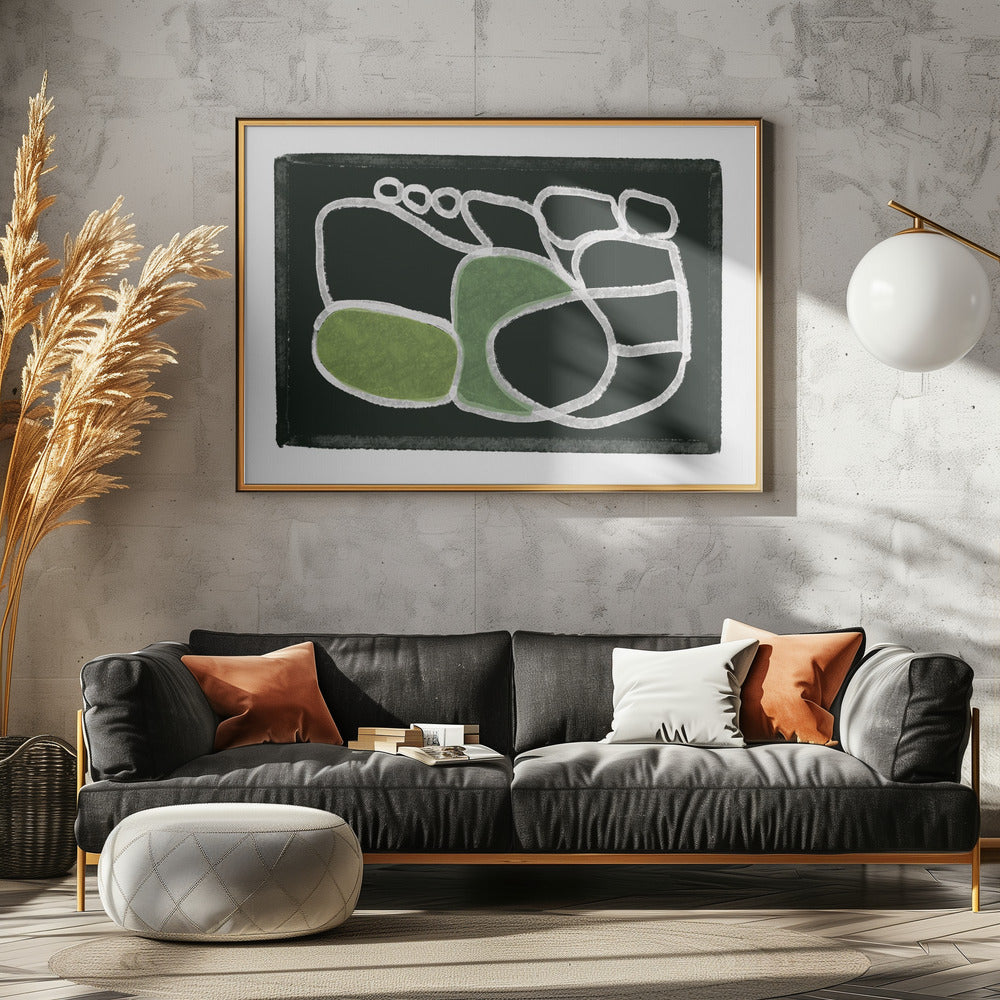 Lijntekening abstract | Poster