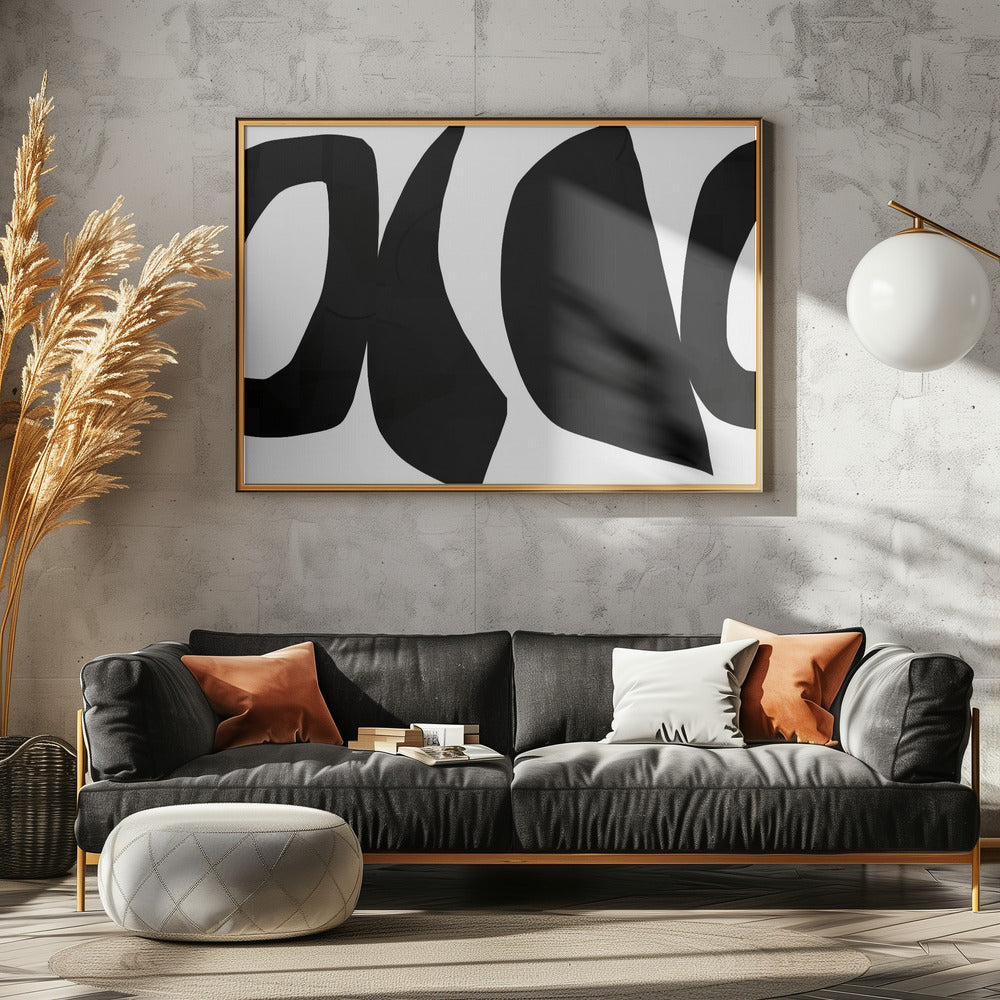 Big Black Shapes 1 | Canvas