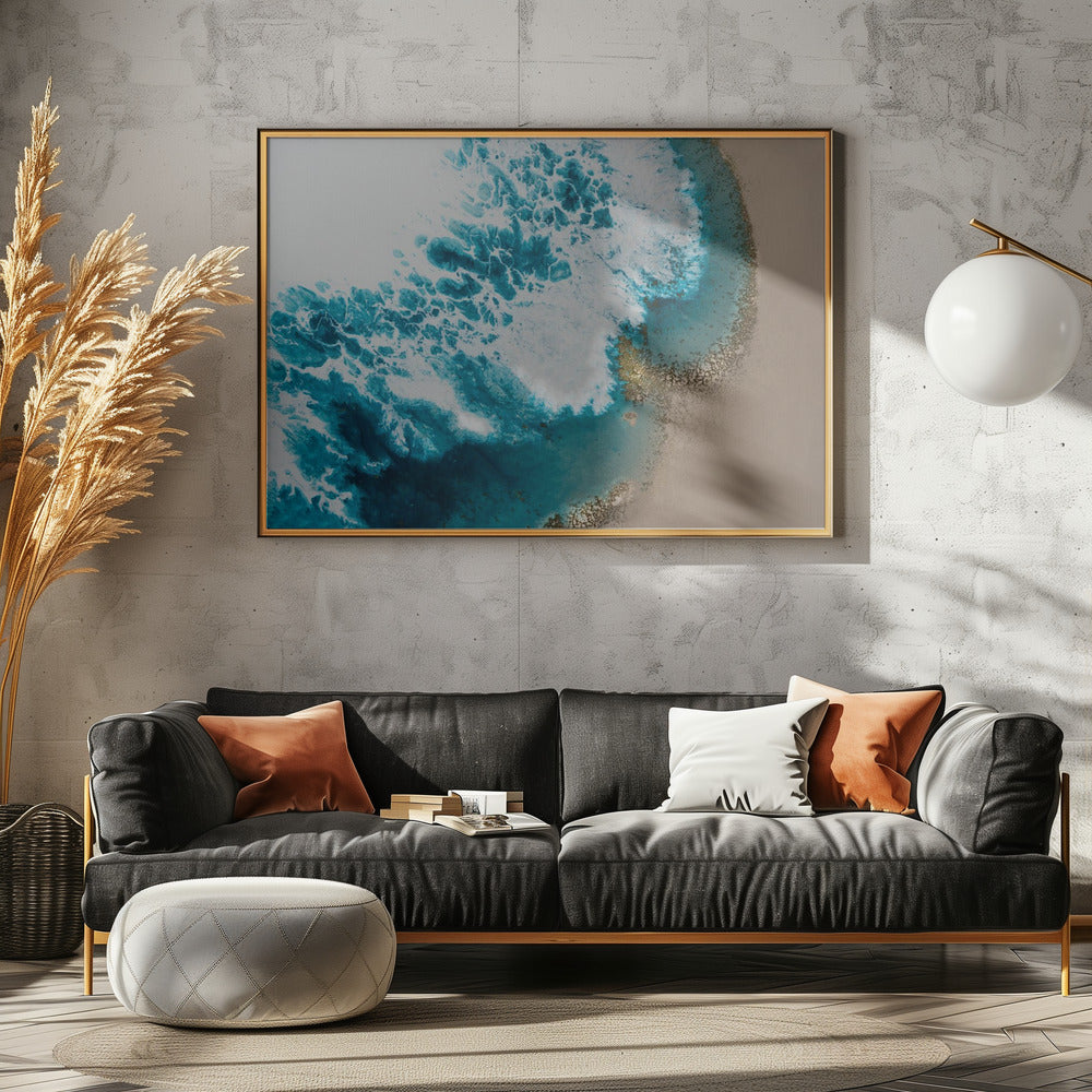 Luchtstrand - Zonsondergangstrand | Canvas