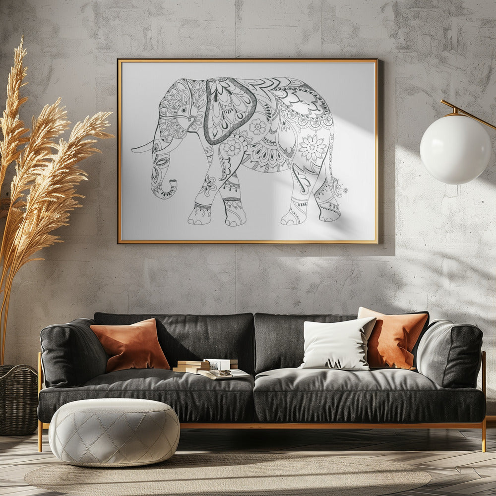 Olifant Mandala | Canvas
