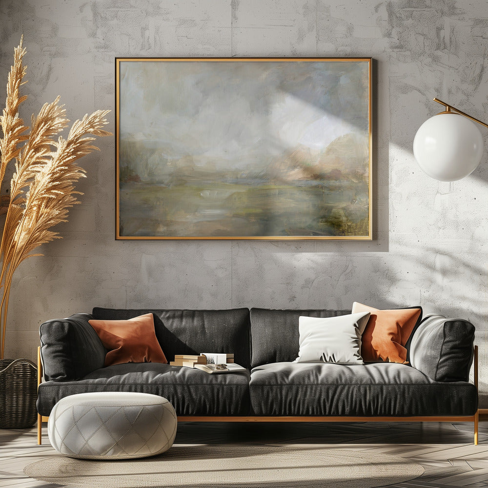 Mistig ochtendzicht | Canvas