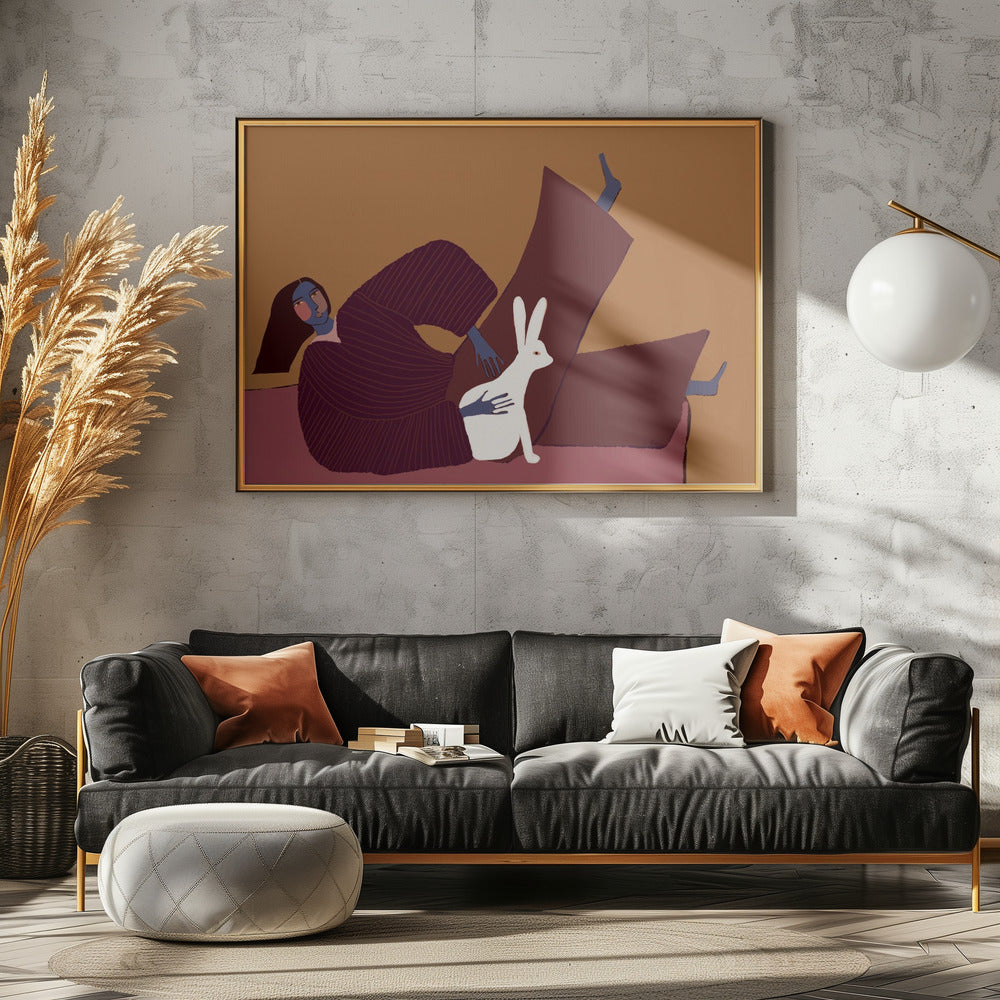 Konijnenliefhebber | Canvas