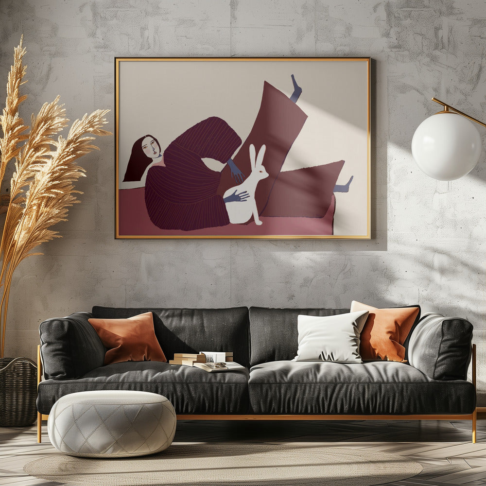 Konijnenliefhebber | Canvas