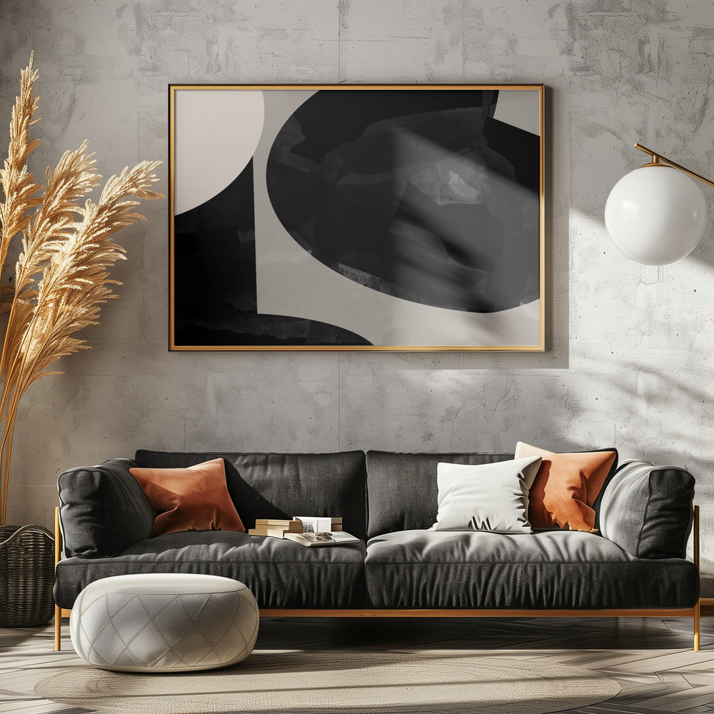 Geometrische vormen en neutrale tinten | Canvas