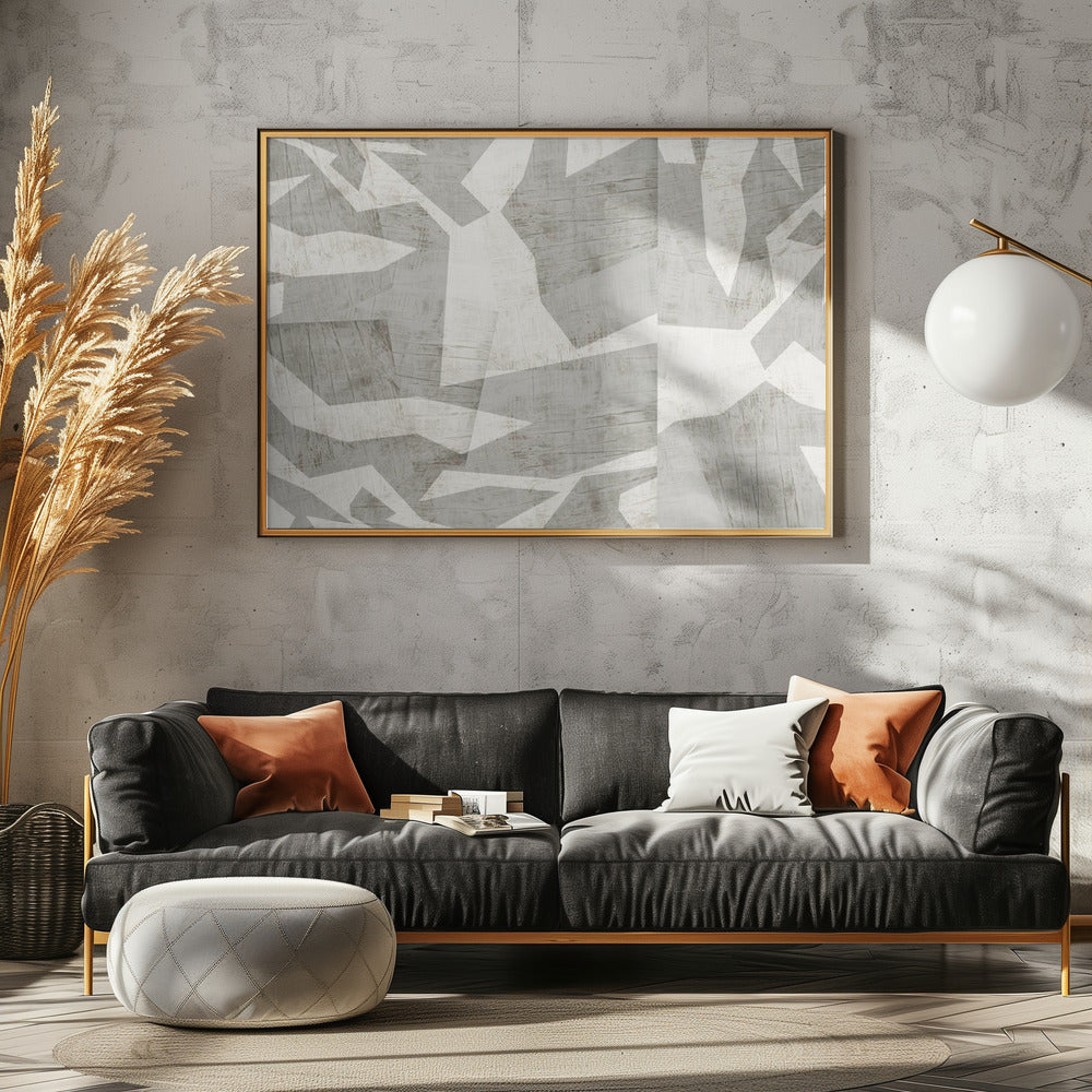 Geometrische patronen met een textuur | Canvas