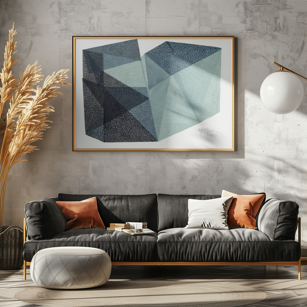 Veelhoekige vorm III. | Canvas