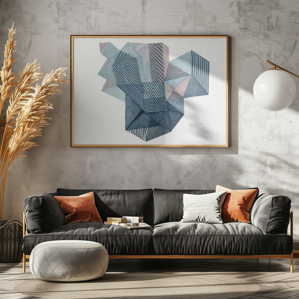 Veelhoekige vorm II. | Canvas