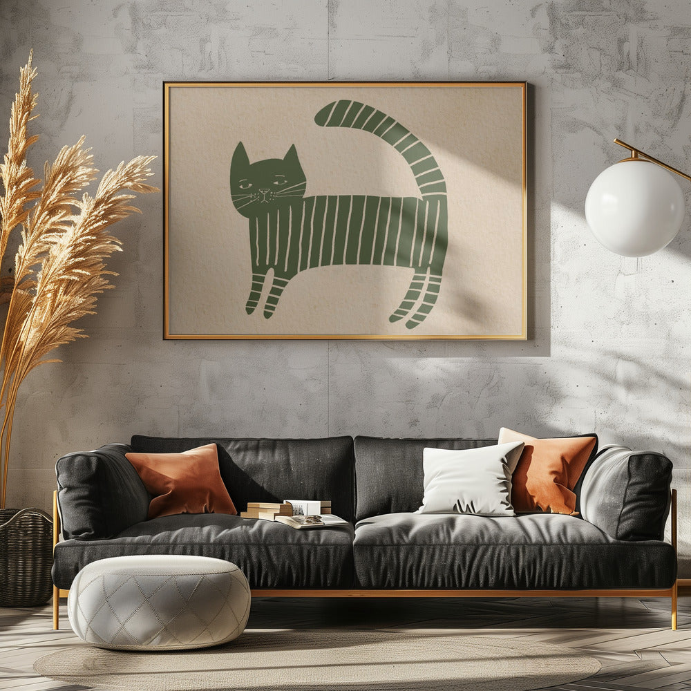 Groene kattenopvang | Canvas