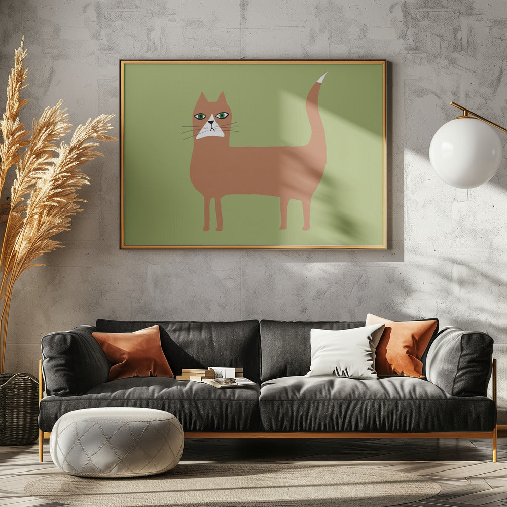 Kat gember oranje | Canvas