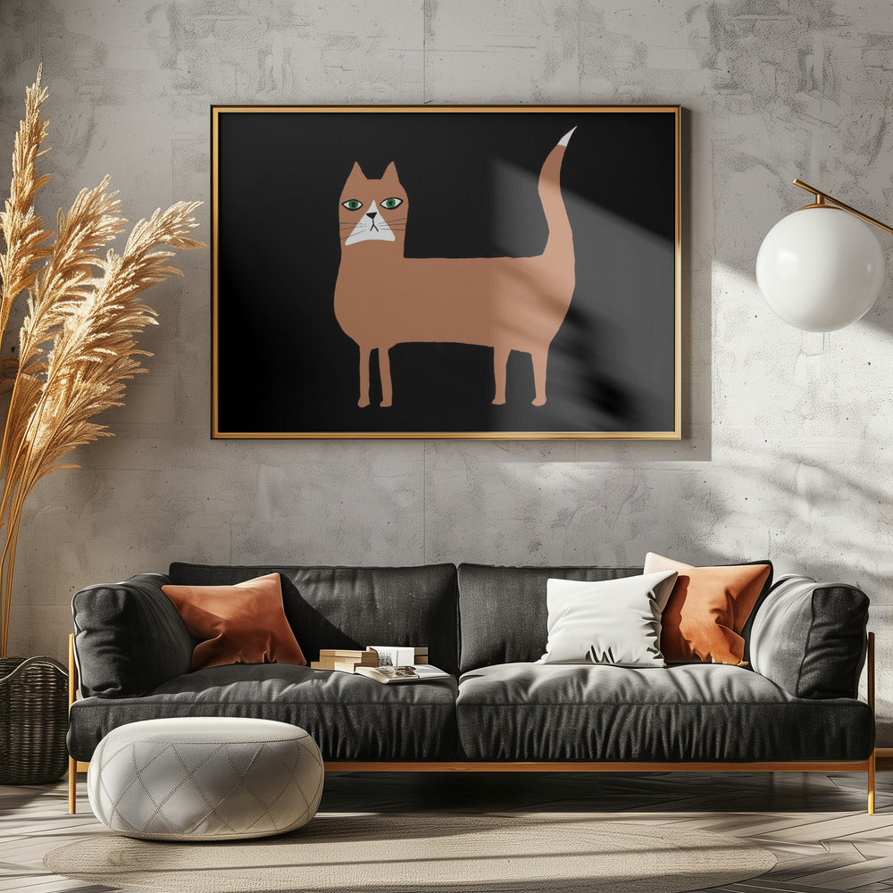 Kat gember oranje | Canvas
