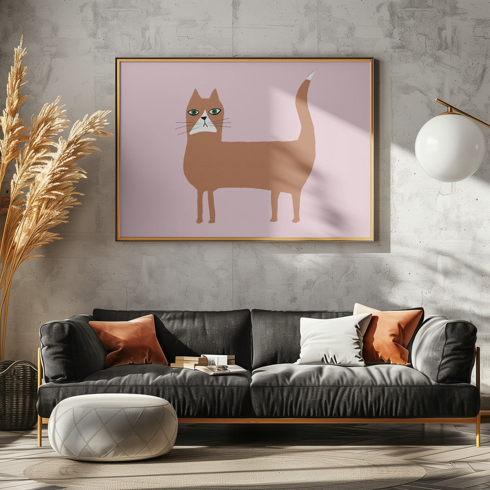 Kat gember oranje | Canvas