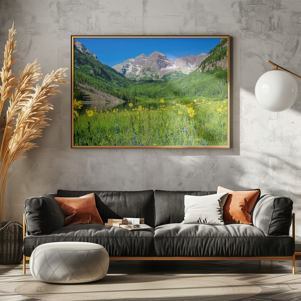 Maroon Bells Wilde Bloemen | Poster