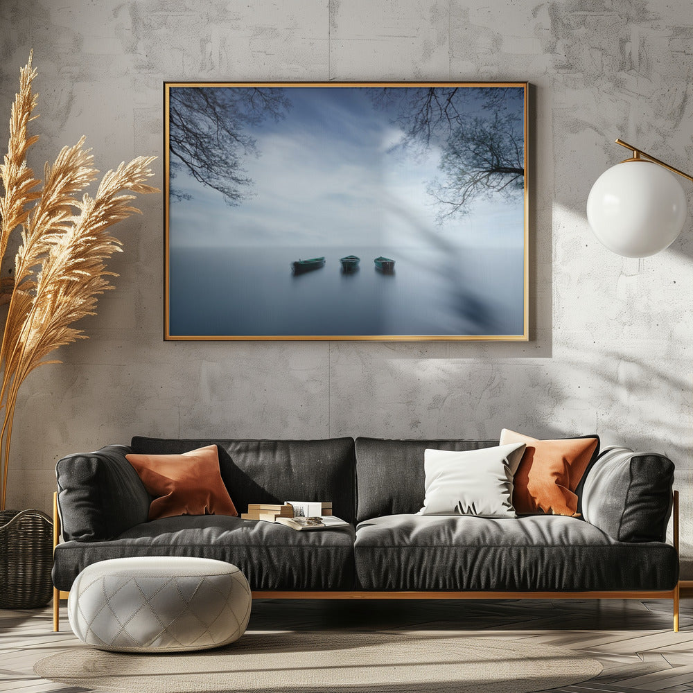 Tijd is een golf | Canvas
