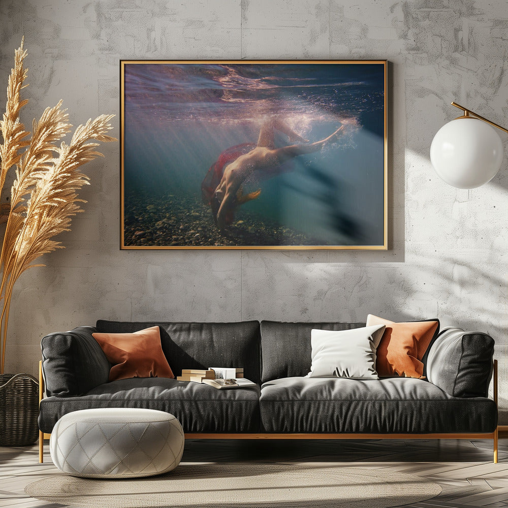 Duiken in balken | Canvas