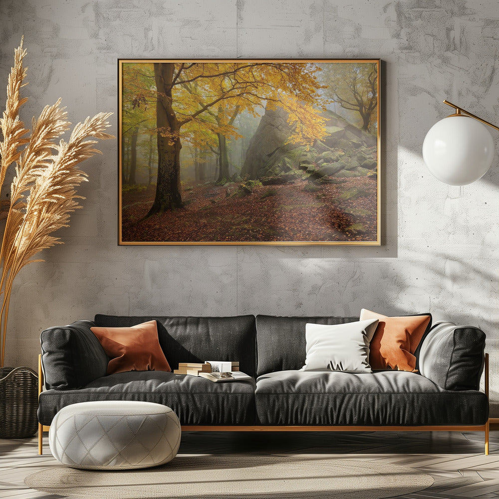 Herfstbos | Canvas