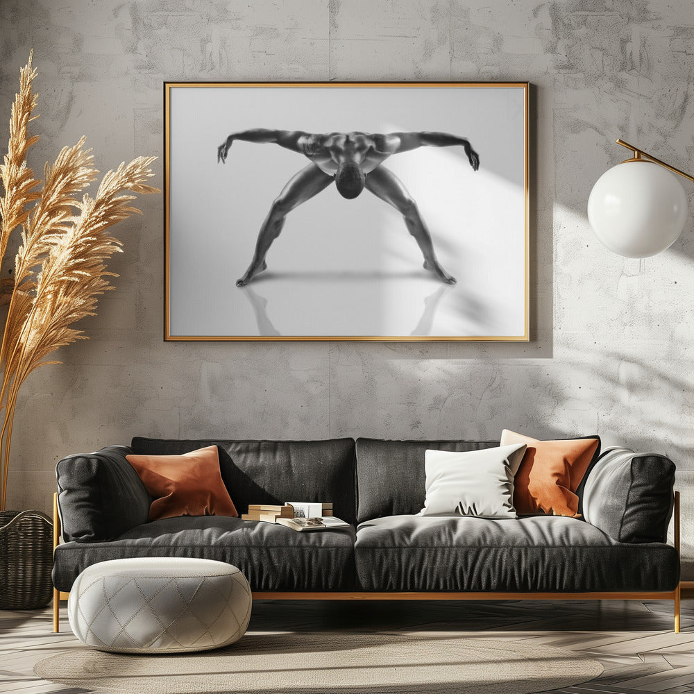 Metallic Naakt 3 | Canvas