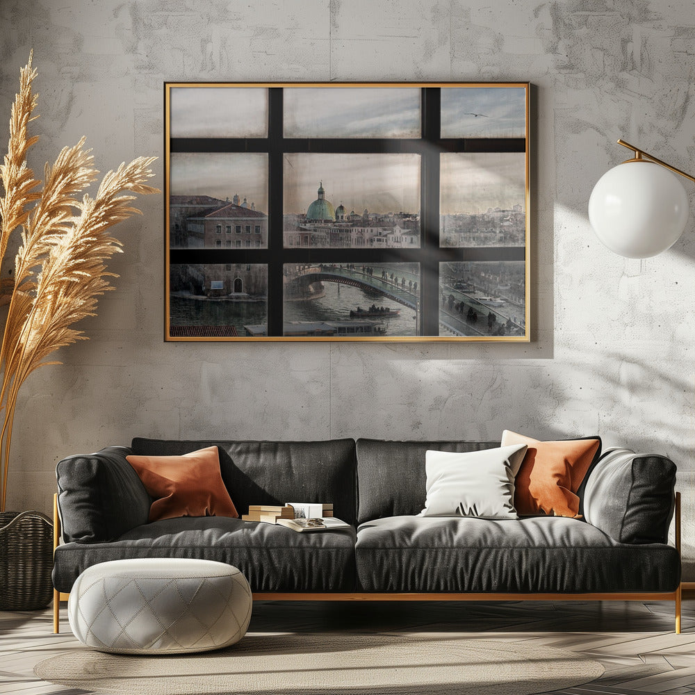 Venetië Raam | Canvas