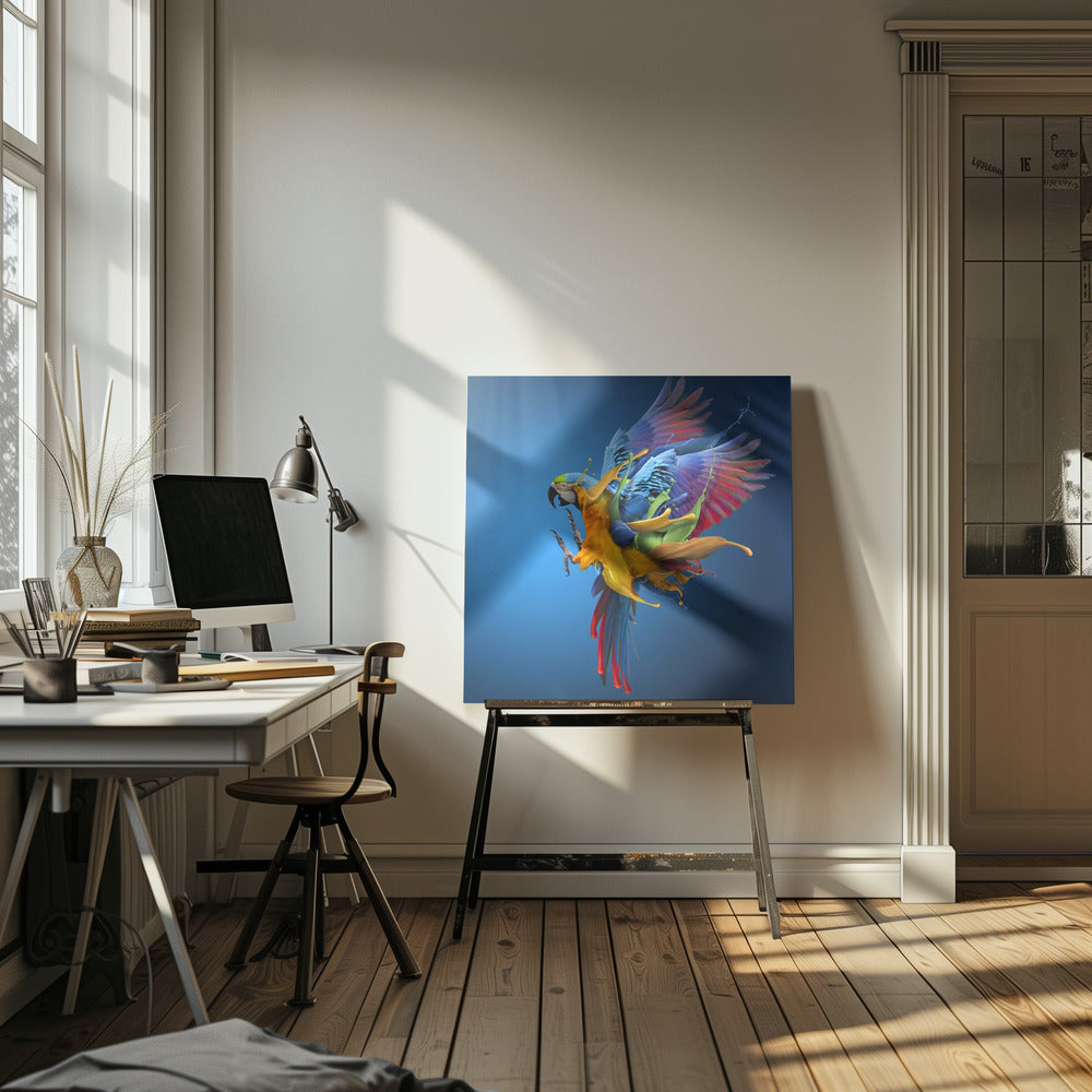Vliegende kleuren | Canvas