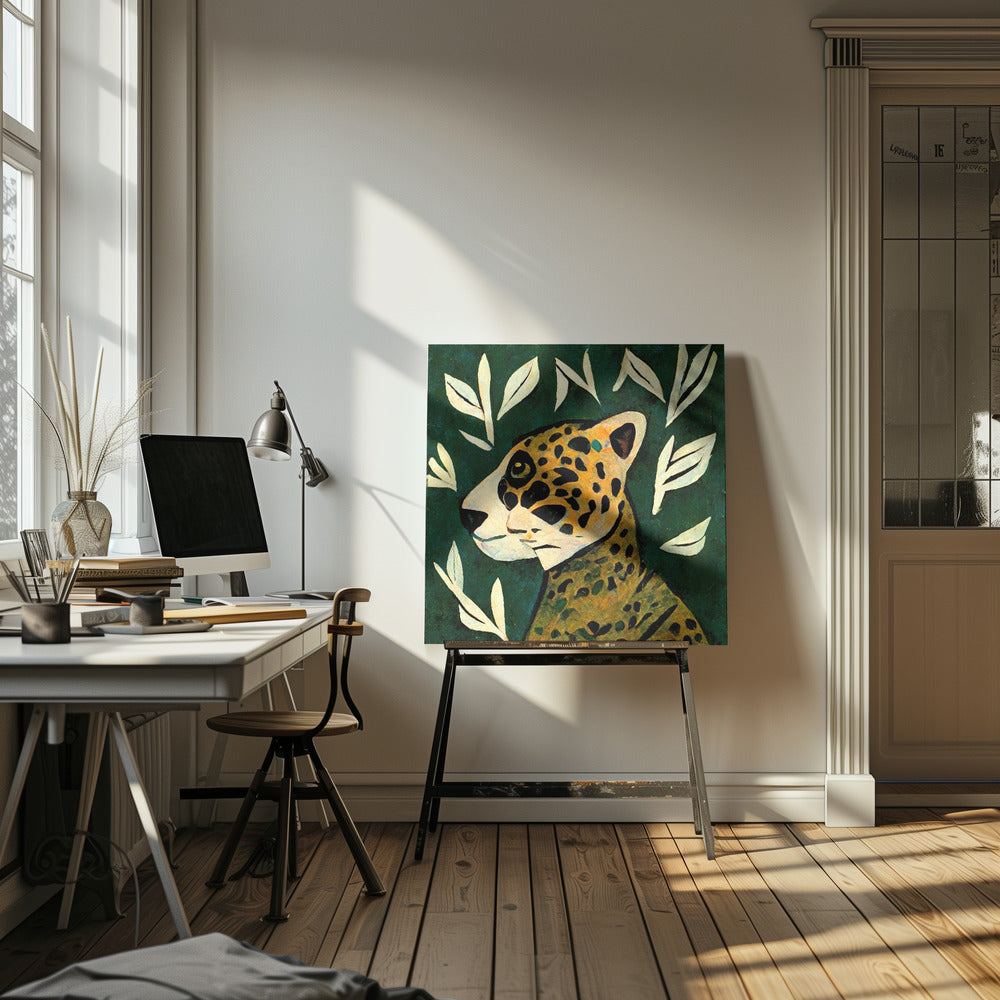 Jaguar's blik | Canvas