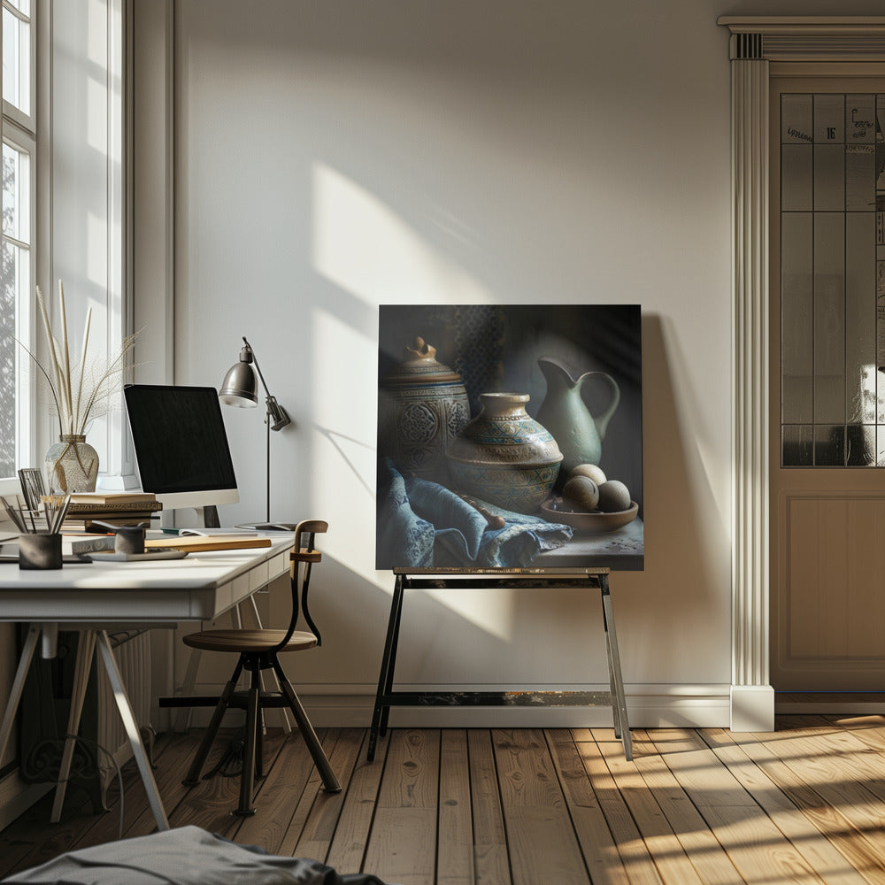 Tijdloze aardewerkstilleermachine | Canvas