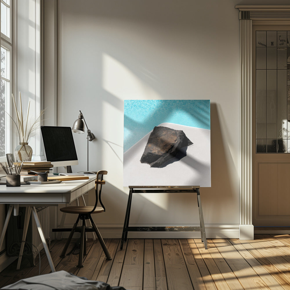 Rock bij het zwembad | Canvas