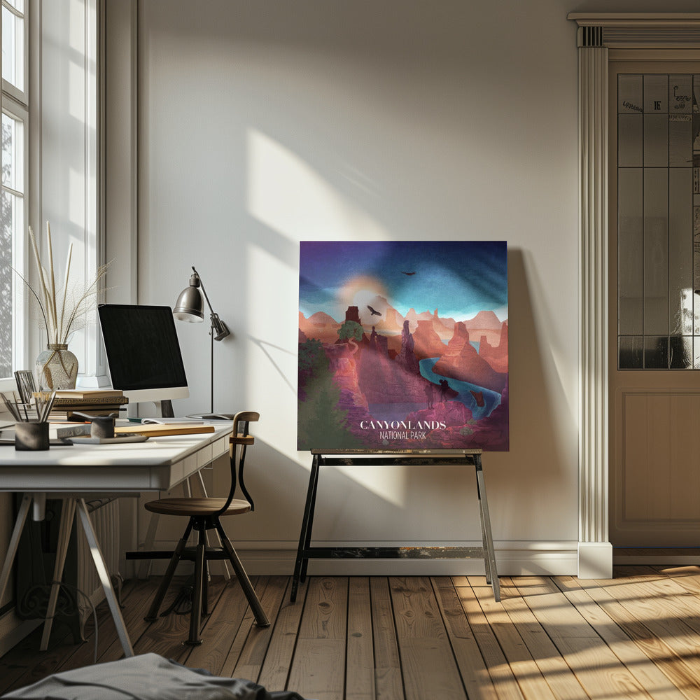 Canyon Zonsopgang Uitzicht | Canvas
