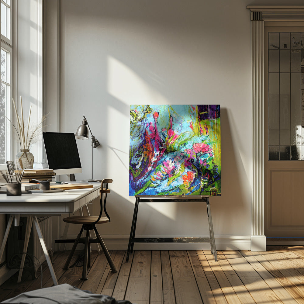 Botanische straling | Canvas