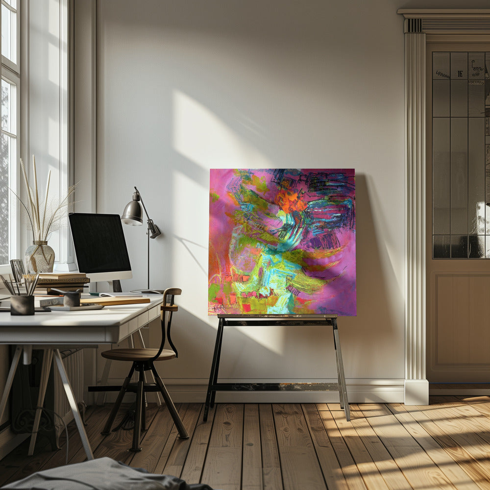 Tussen de groene weiden | Canvas