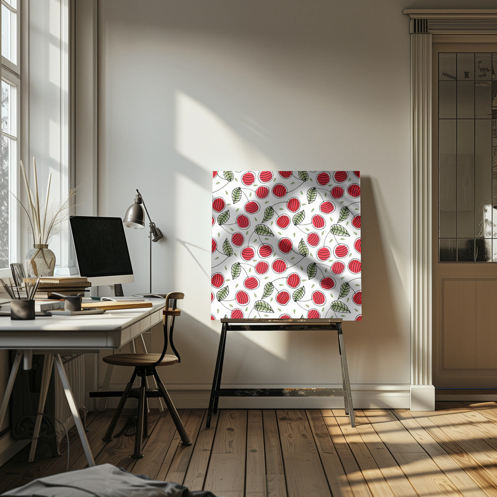 Rode kersen | Canvas