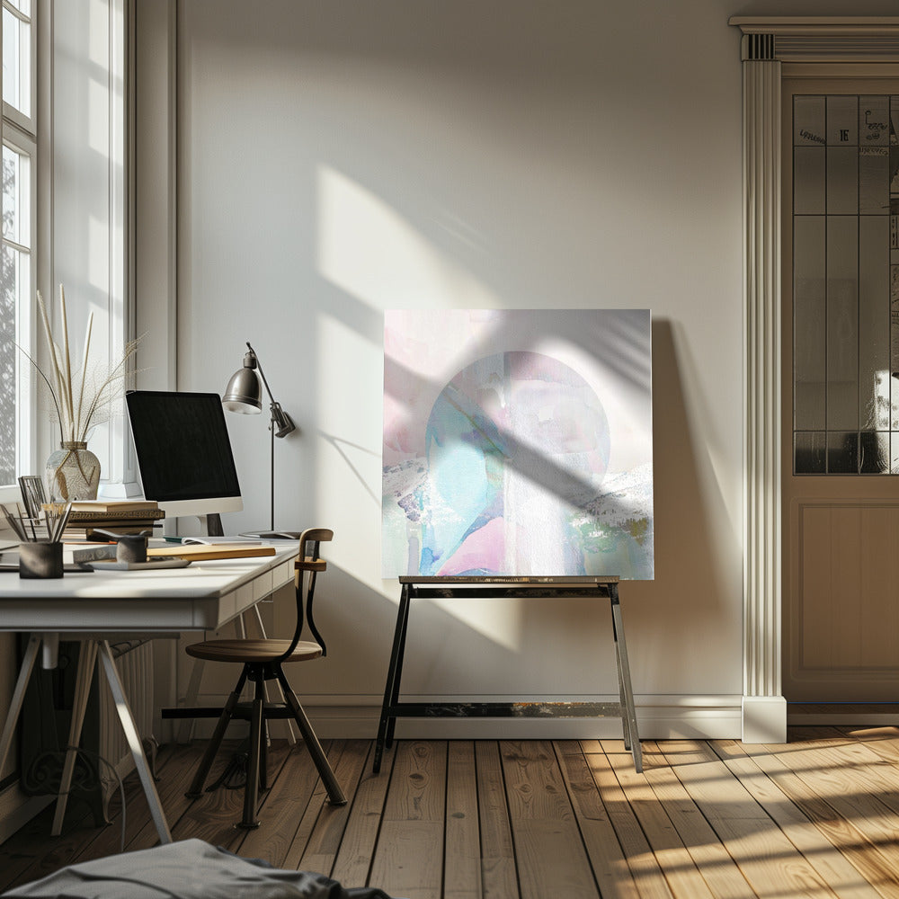 Over de maan II | Canvas