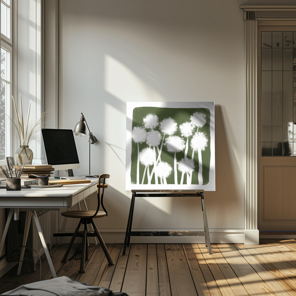 Groen Abstract | Canvas