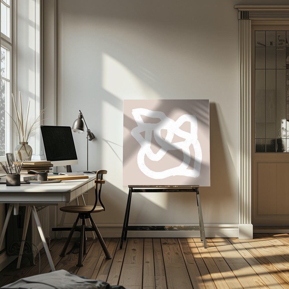 Beige abstract 3 | Canvas