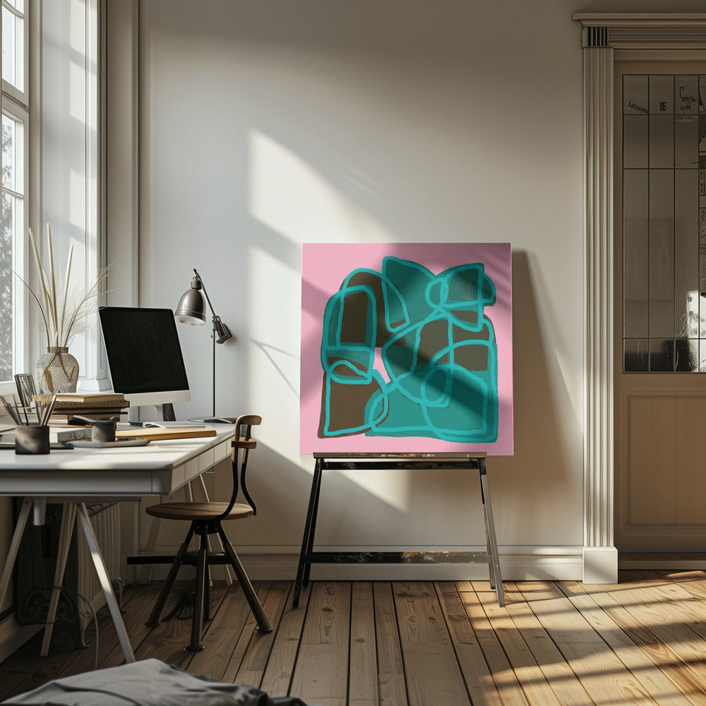 Roze Abstract | Canvas