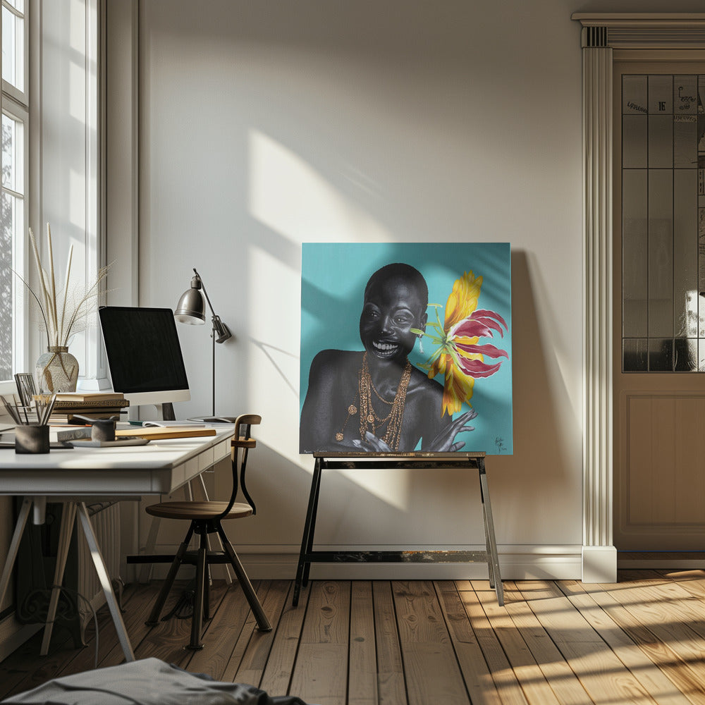 Bloemen doen carnaval | Canvas