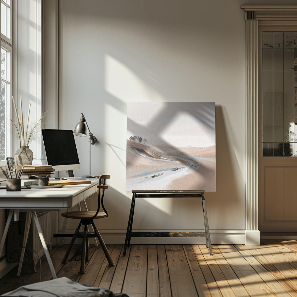 Boerderijzicht IV | Canvas