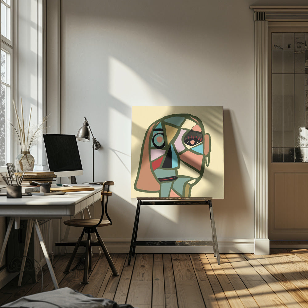 Abstract gezicht | Canvas