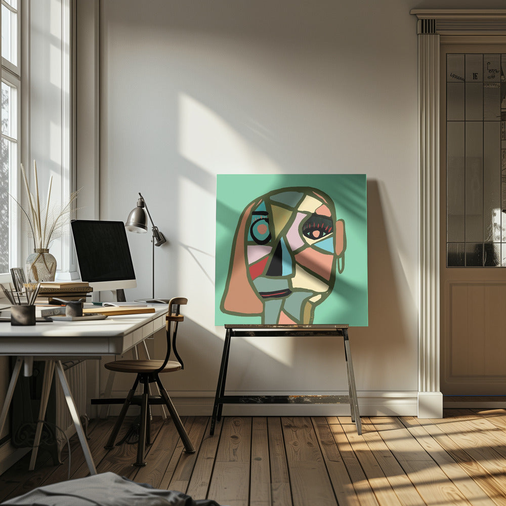 Abstract gezicht | Canvas
