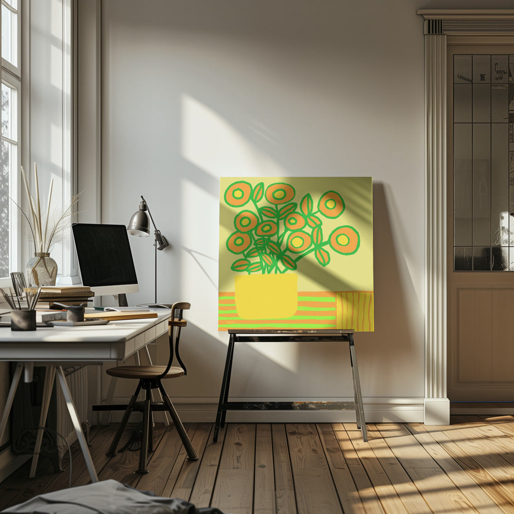 Flowers on table | Canvas