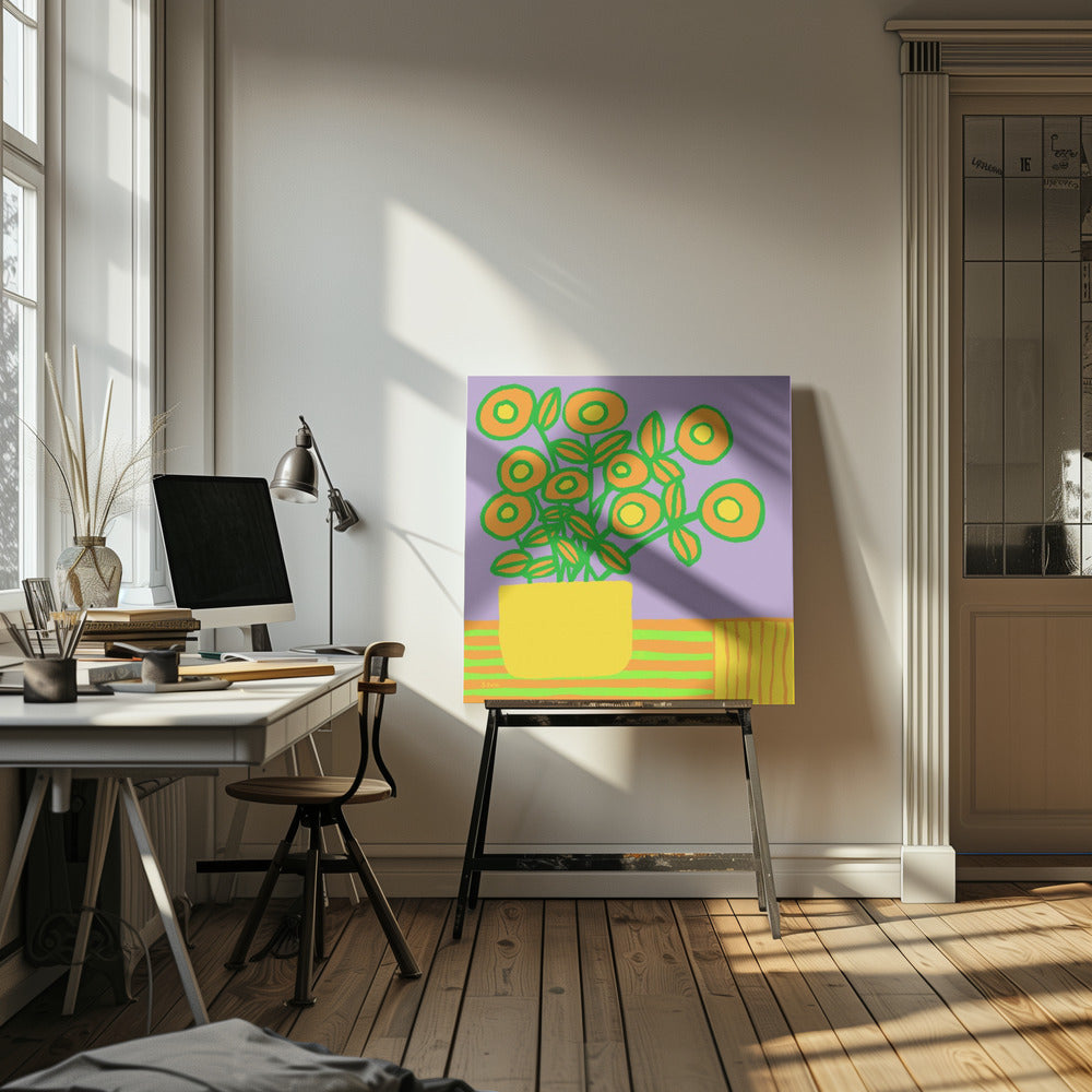 Flowers on table | Canvas