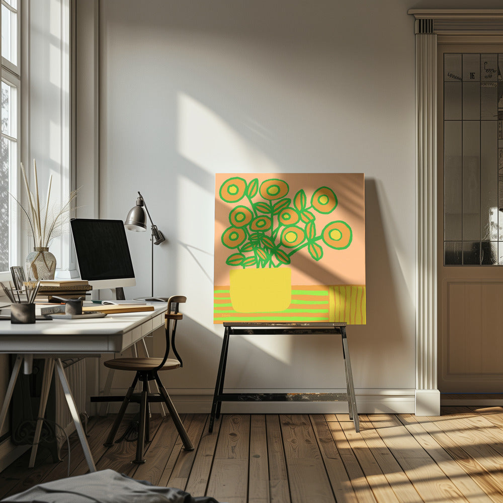 Flowers on table | Canvas