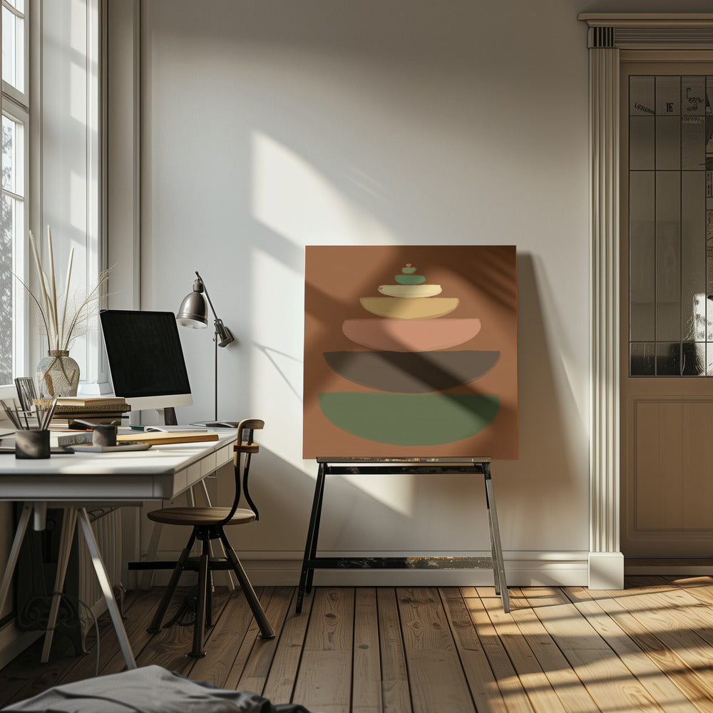 Abstracte kommen | Canvas