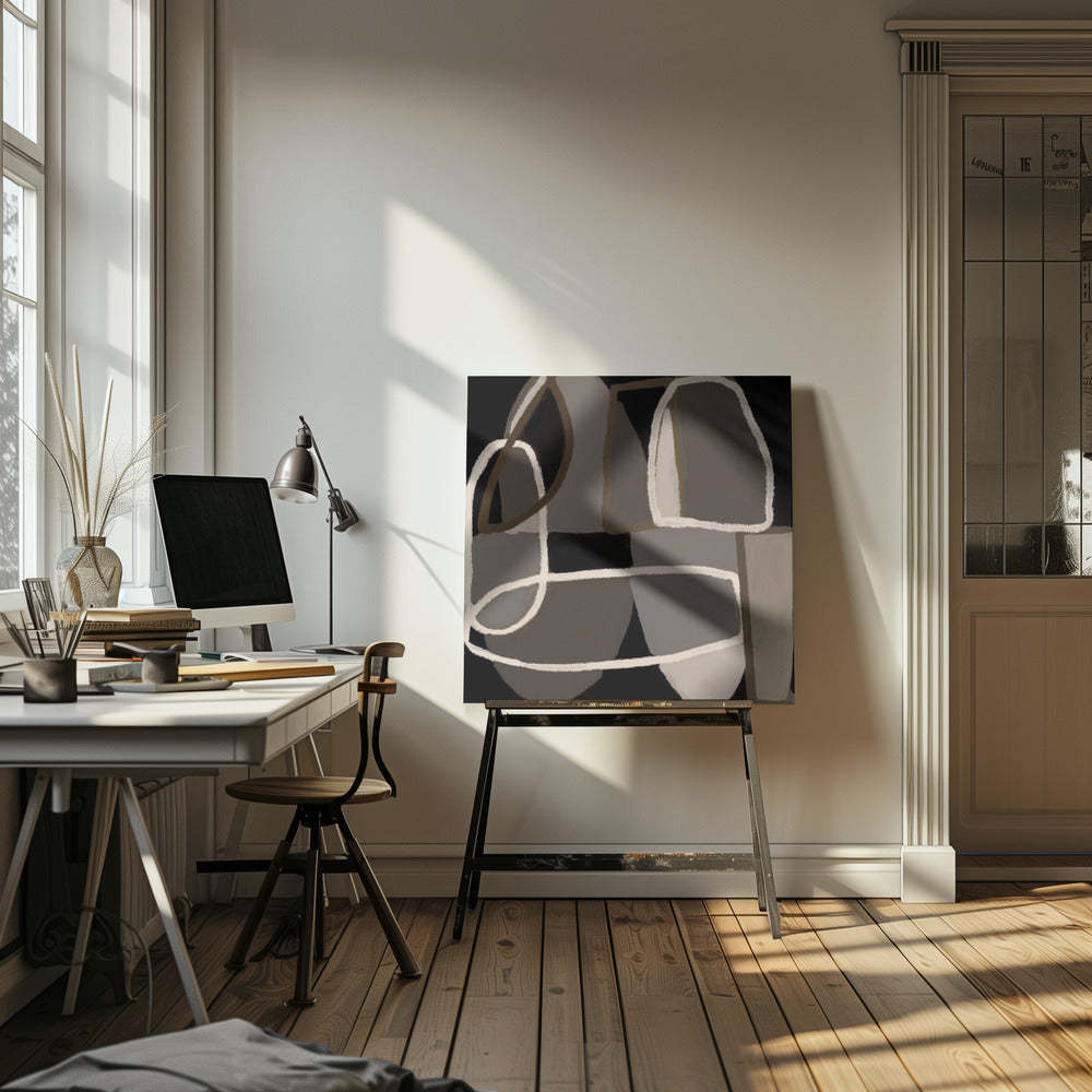 Abstract black and white | Canvas
