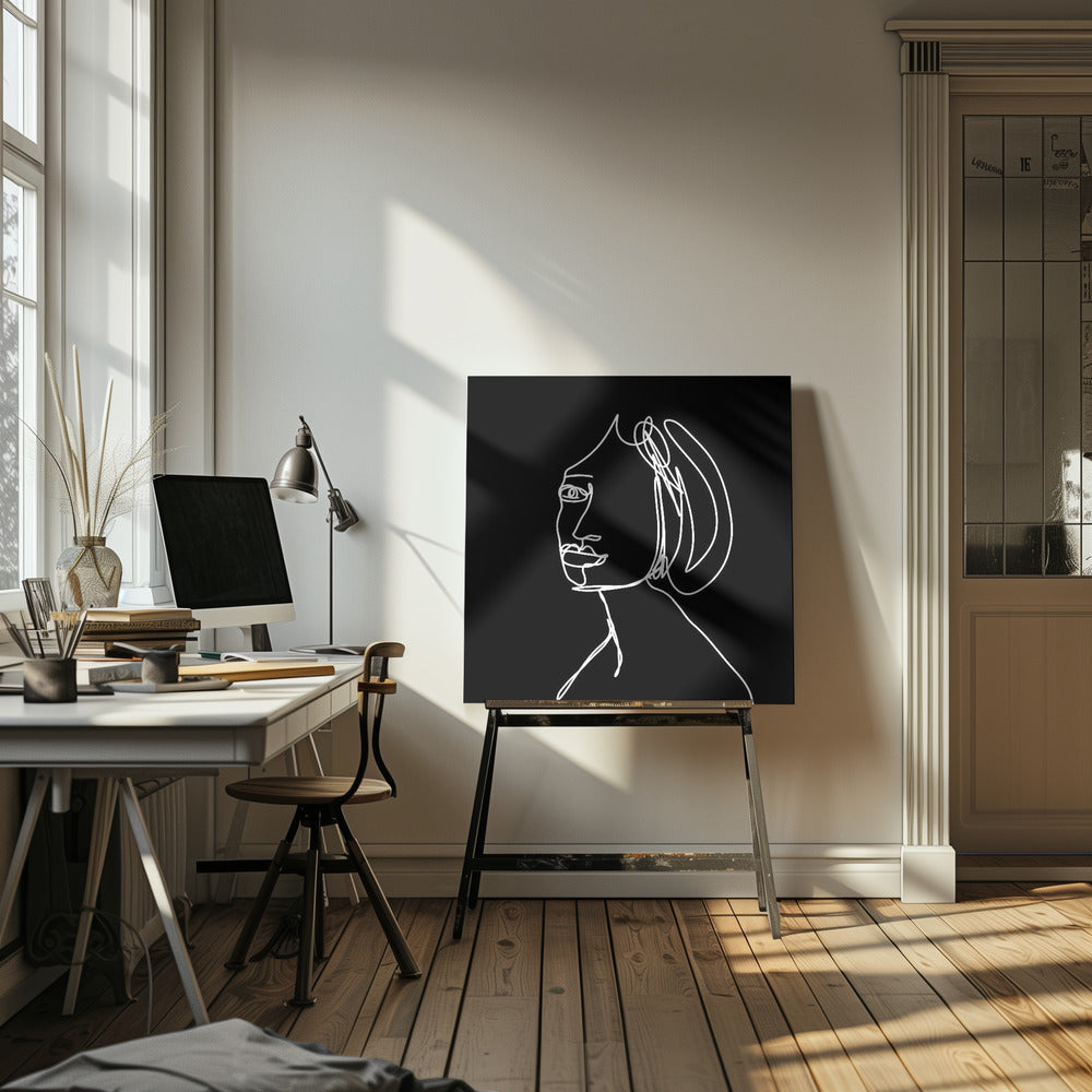 Woman LINE DRAWING | Canvas