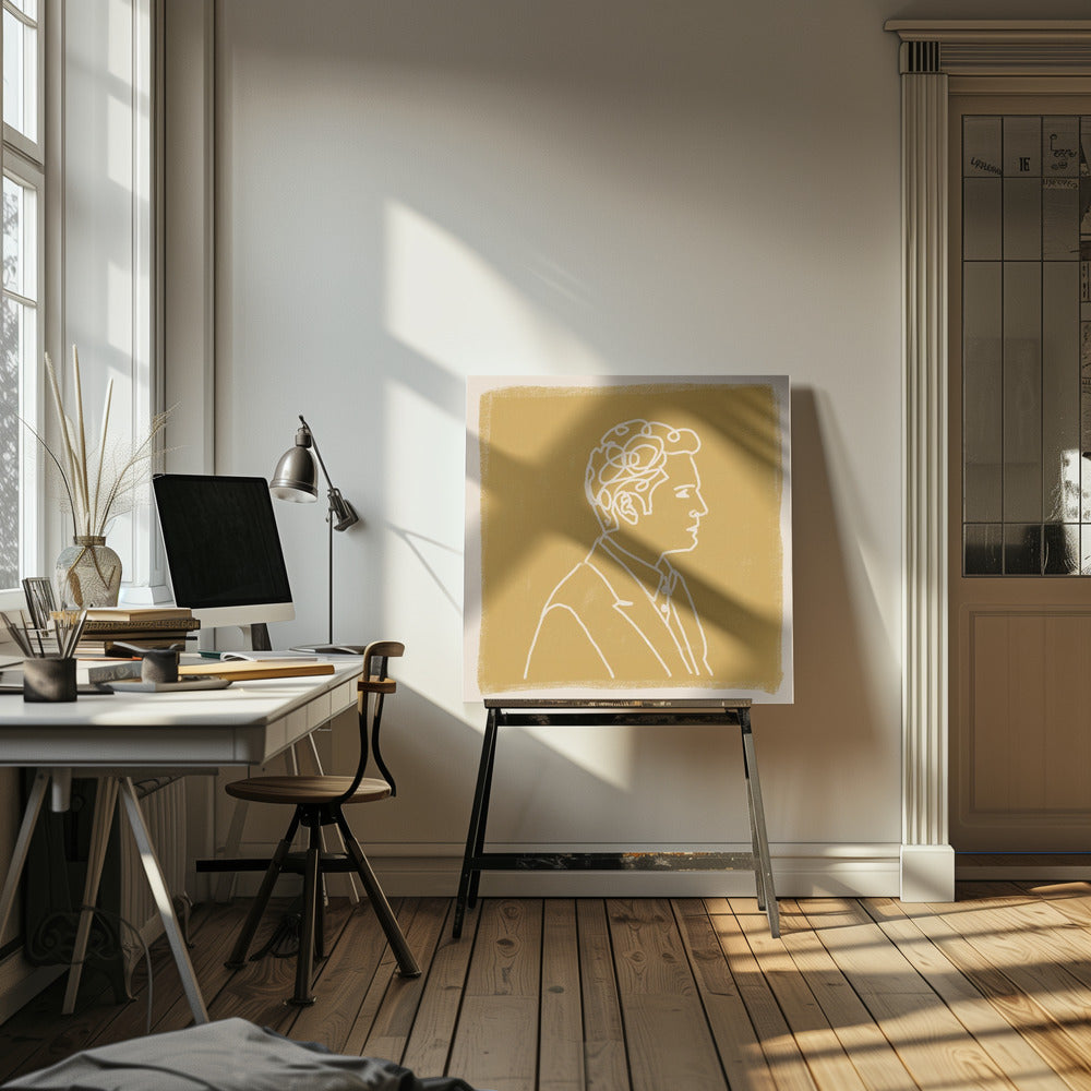 Man Liine Drawing | Canvas