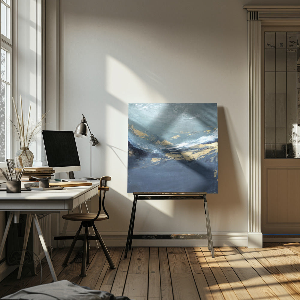 Een vredig zeegezicht | Canvas