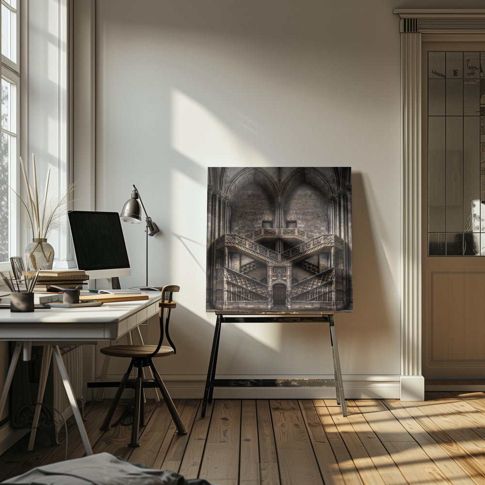 Eerbetoon aan Escher | Canvas