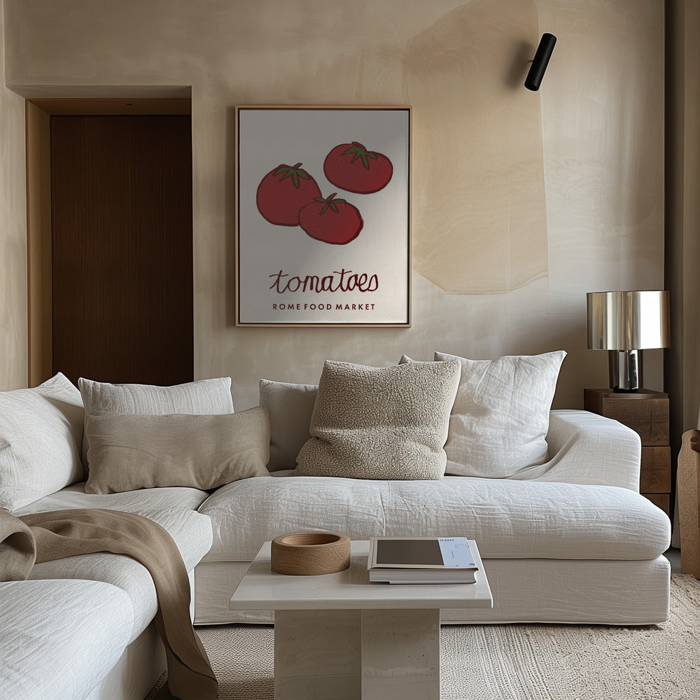 Food Art - Tomatenmarkt Rome | Poster